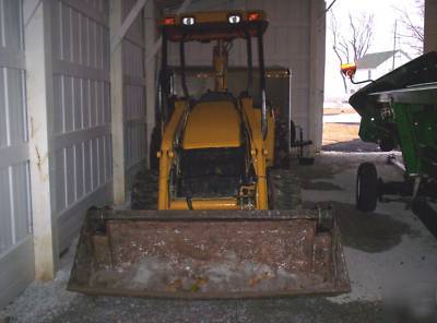 2002 john deere 110 backhoe loader