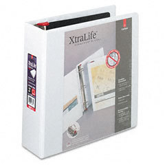 Cardinal xtravalue clearvue white vinyl 3 inch capacity