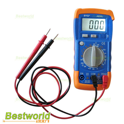 Lcd digital voltmeter ammeter ohm test meter multimeter