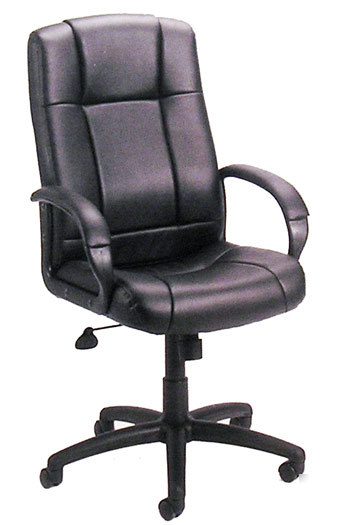 New black caressoft highback ergonomic desk chairs