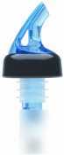 Ocean blue 1.75 oz pourer with collar - PP2-134BLC