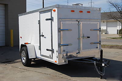 Pressure washer system, enclosed trailer, hot, cold 