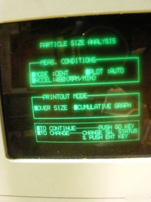 Shimadzu sa-CP3 centrifugal partical size analyzer