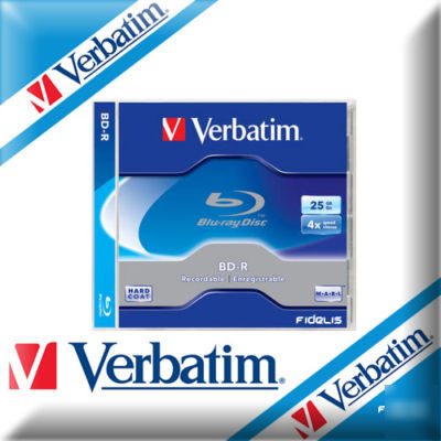 1X verbatim blank blu-ray bdr discs recordable bluray