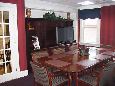 Business - office mohagony conference table - 8 chairs