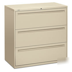Hon 700 series 3 drawer lateral filing cabinet