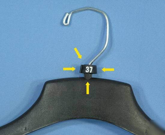 New ** 500 clothes hanger size markers w/ asst sizes **