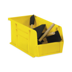 Shoplet select yellow plastic stack hang bin boxes 11