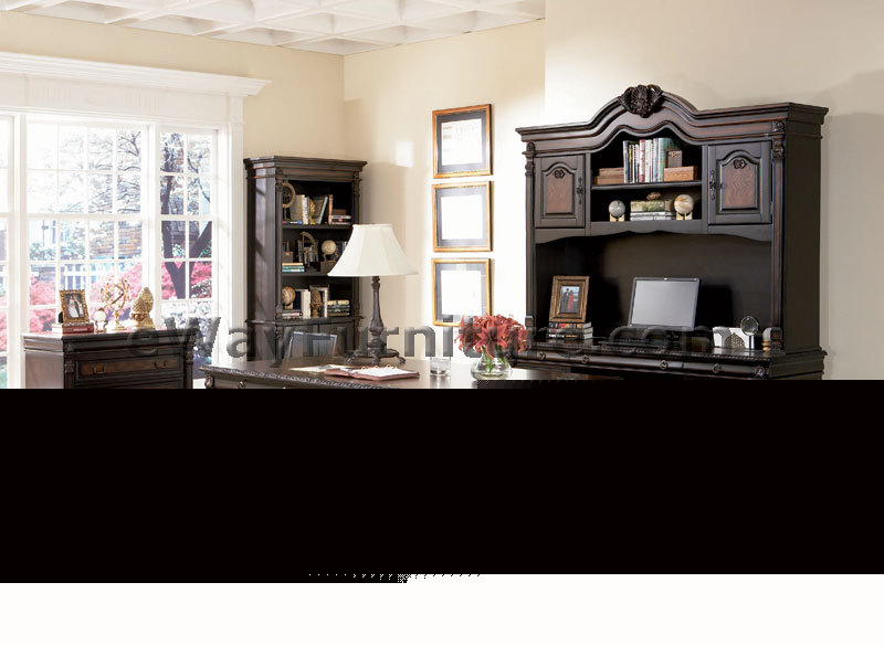 Walnut burl executive home office wood desk furniture