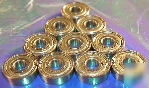 Wholesale lot 10 bearings 1607ZZ 7/16