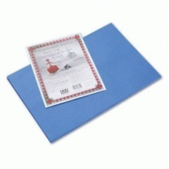 Construction paper, 76 lb., acid free, 12 X18 , blue, s