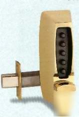 Ilco auxillary pushbutton lock brass finish 7008-03-41