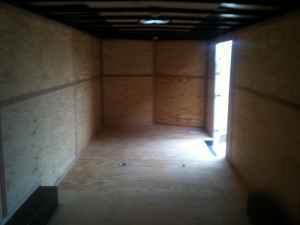 Enclosed trailer v nose 85X24 cargo / auto car hauler 