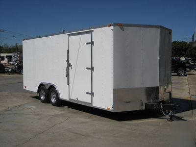 Enclosed trailer v nose 85X24 cargo / auto car hauler 