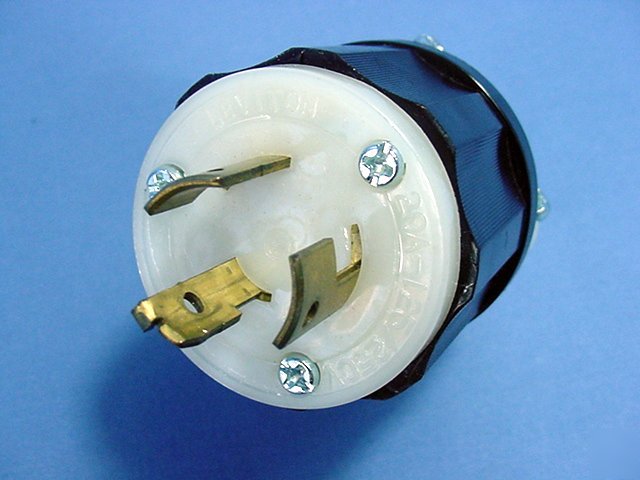 Leviton non-nema locking plug twist lock 20A 125/250V