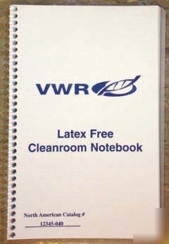 Vwr cleanroom spiral notebooks, latex-: 08NBP-5.5X8