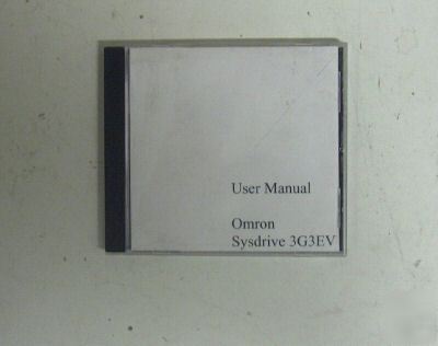 Omron sysdrive 3G3EV-A2004 inverter 200V 400W w/ manual
