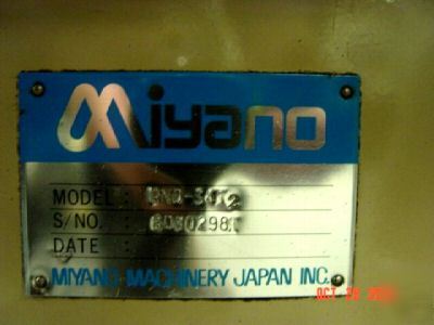 Miyano bnd 34T w/lns hydrobar barfeed