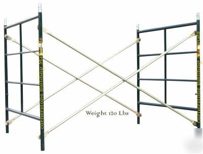 Scaffolding set 5' x 5' x 7'snap on double ladder frame