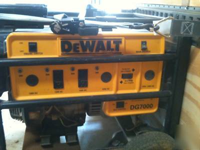 Dewalt 7000 watt generator DG7000 used