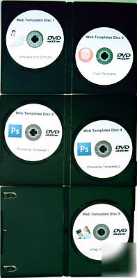 Internet marketing templates & software - 5 dvds