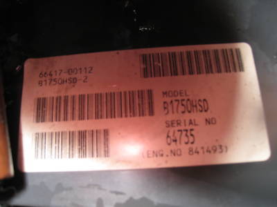 Kubota B1750HSD compact tractor w/ 60