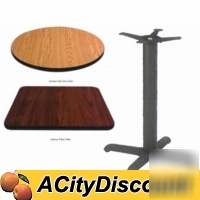 New 10 30 x 30 reversible table top & bar height base
