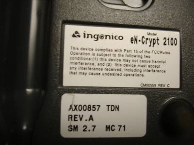 14, ingenico, en-crypt 2100, card / p.i.n. readers