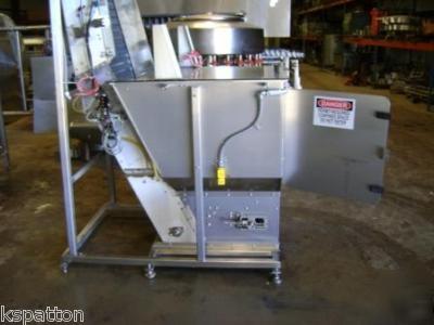 Aidlin stainless cap elevator sorter with chute