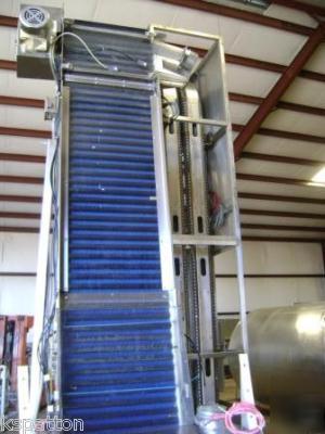 Aidlin stainless cap elevator sorter with chute