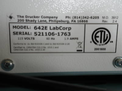 Drucker 642E horizontal separation centrifuge (mini -e)