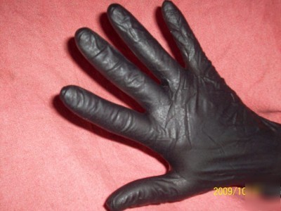 Plumbing supply black mamba nitrile rubber work glove