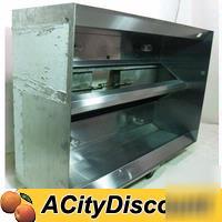 S/s 8FT restaurant kitchen grease exhaust island hood