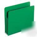 Smead inndura file pockets, letter, green; 73502(db)