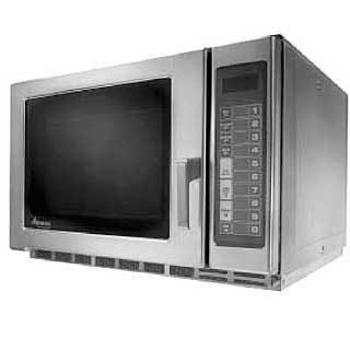 Amana RFS12MPSA microwave oven, heavy duty stainless st