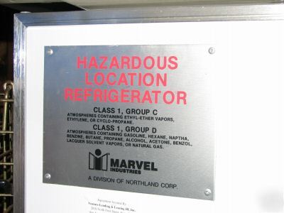 Marvel refrigerator - freezer hazmat rated