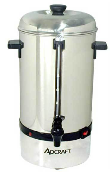 New adcraft cp-60 commercial coffee percolator 60 cup 