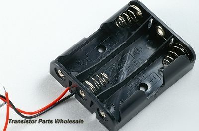 Pkg 6, 3 x aa 3XAA 4.5V dc battery holder PP3 case box