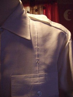  ems~fire~security ~uniform shirt~~white long sleeve