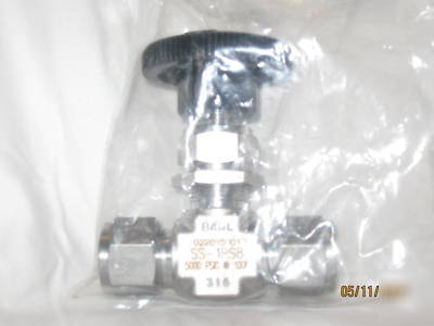 Swagelok ss 1/2 in. needle valve