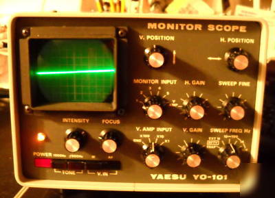 Yeasu yo-101 ham radio scope monitor ssb rf am fm ham 