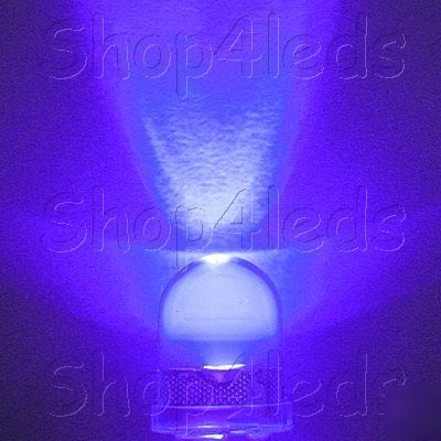 20 pcs 10MM 40Â° 5-chips ultra violet led 100MA 35KMCD