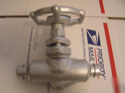 Bonetti asme 1/2 carbon steel globe piston valve #1079 