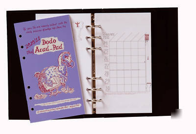 Dodo acad-pad 2010-11 mid year diary (filofax refill)