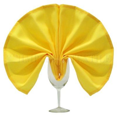 New lot 37 restaurant wedding napkins sunburst yellow