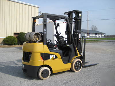 07' cat 5,000# forklift, lp gas, 217