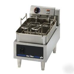 Star max electric fryer, 515D, 15 lb. twin baskets,
