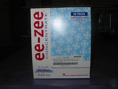 Ee-zee concentrate snow cone 10 boxes choose flavors 