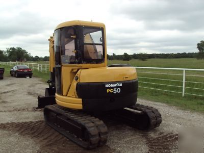 Komatsu PC50 excavator backhoe dozer 6-way blade