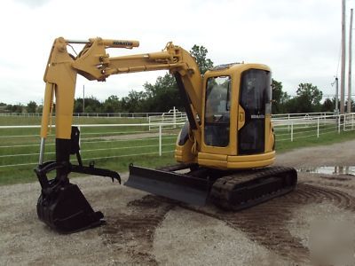 Komatsu PC50 excavator backhoe dozer 6-way blade